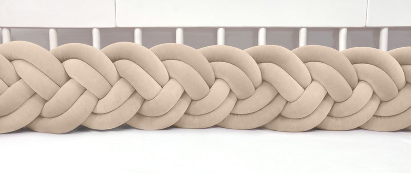 Dual Braided Cot Bumpers – Modern Nursery Braids