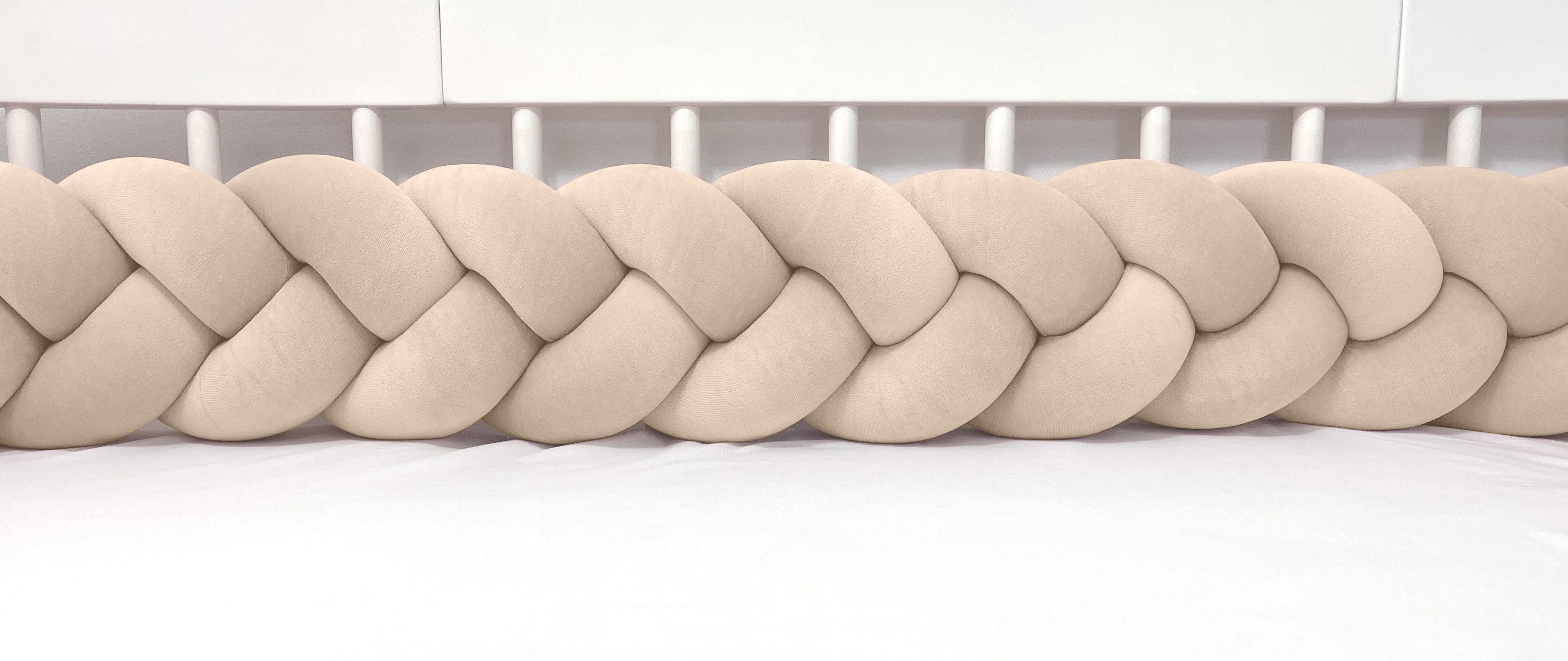Classic Braided Cot Bumpers | Handmade Breathable Plait Bumpers | The ...