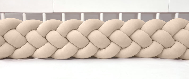 4-Band Braided Cot Bumpers – Extra Full Nursery Braids