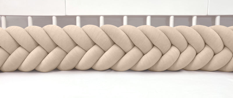 Fishtail Braided Cot Bumpers – Elegant Nursery Braids