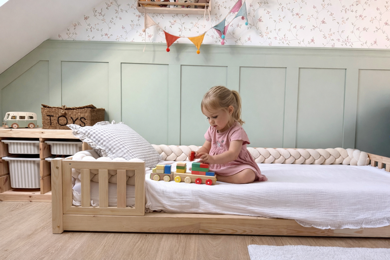 Bouclé Cot Bumpers – Textured Braided Nursery Bumpers