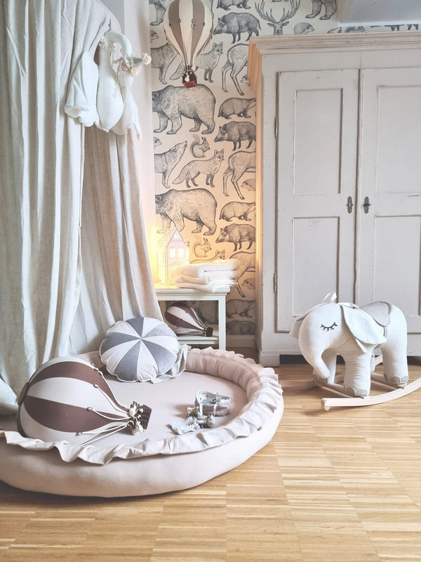 Cotton Padded Baby Nest Playmat (6 colours)