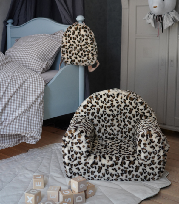 Soft Plush Toddler Chair – Leopard