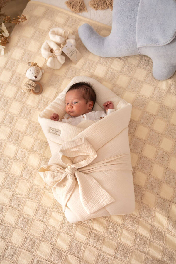 Newborn Baby Swaddle Blanket - 100% Muslin Cotton