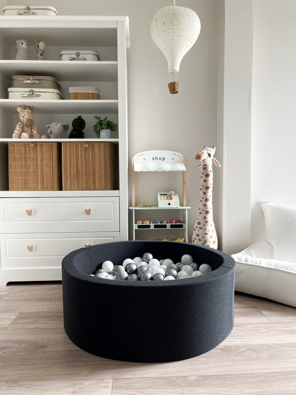 Premium Cotton Play Ball Pit - Graphite