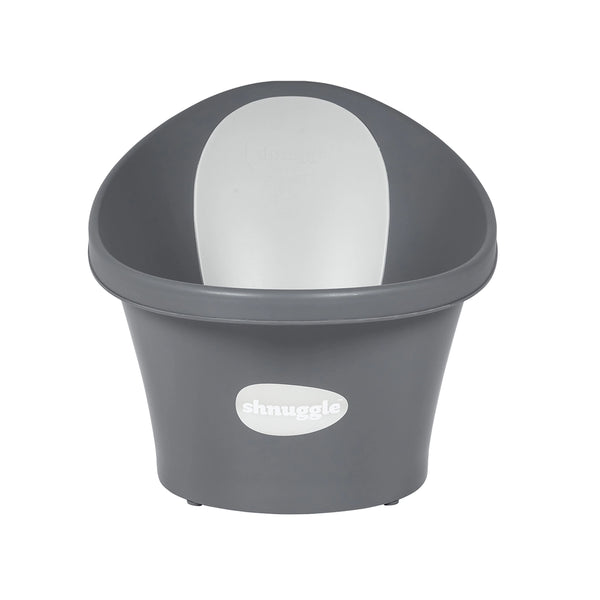 Shnuggle Newborn Baby Bath with Plug - Slate Grey