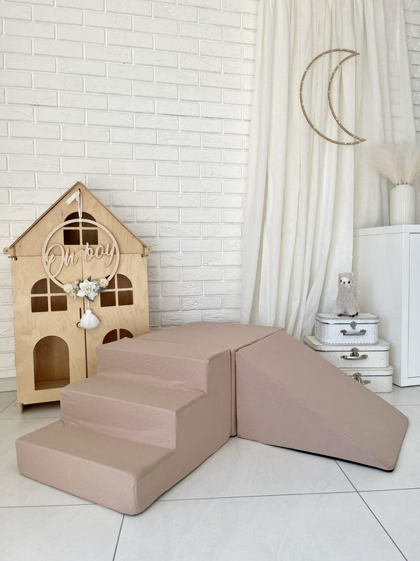 3‑Piece Cotton Foam Soft Play Set (6 colours)