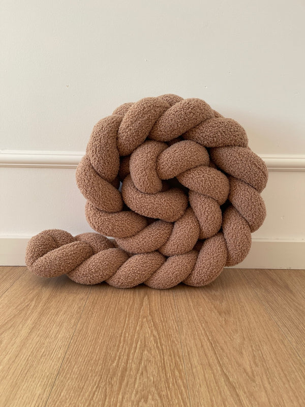 Bouclé Cot Bumper - Braided - Caramel | PRE-ORDER
