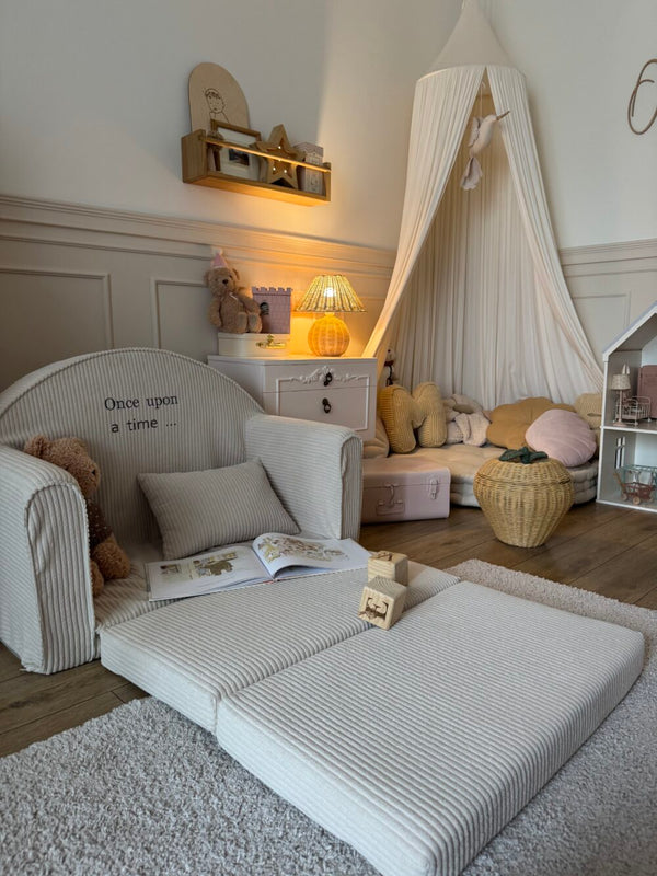 Personalised Soft Corduroy Children Sofa (6 colours) - MADE TO ORDER