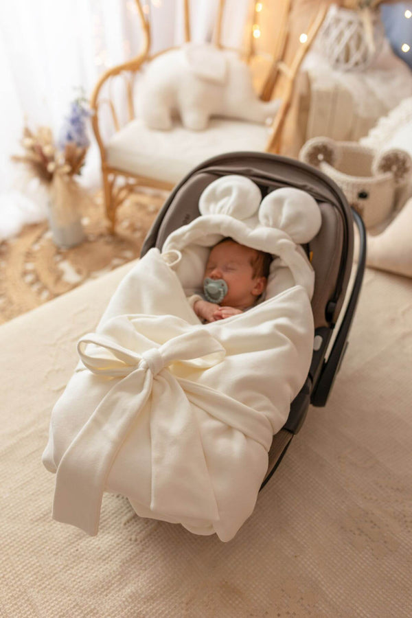 Premium Organic Cotton Fleece Car Seat Blanket (3 colours)