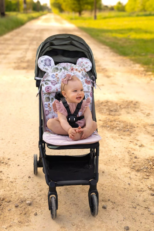 Universal Stroller Liner & Pillow Set - The Flower Garden