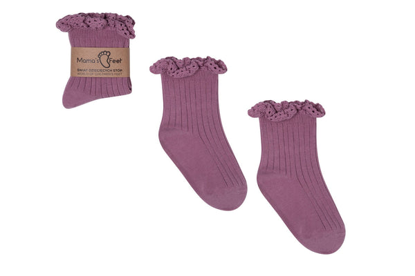 Mama's Feet Girl's Socks Mono Baby - Heather